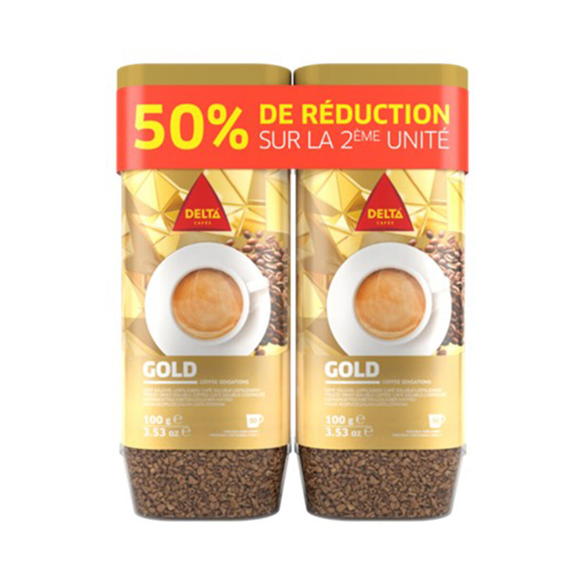 Delta Cafés Gold Soluble 2 x 100g